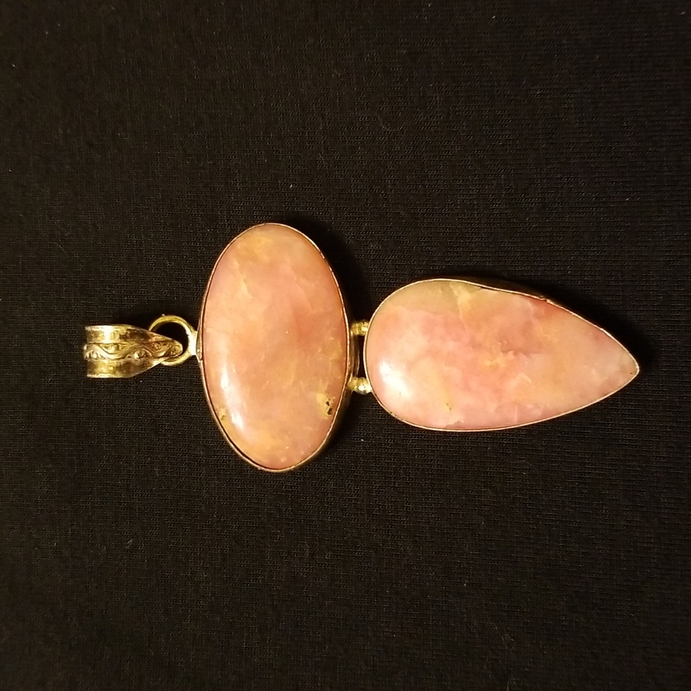 Sterling silver pink agate